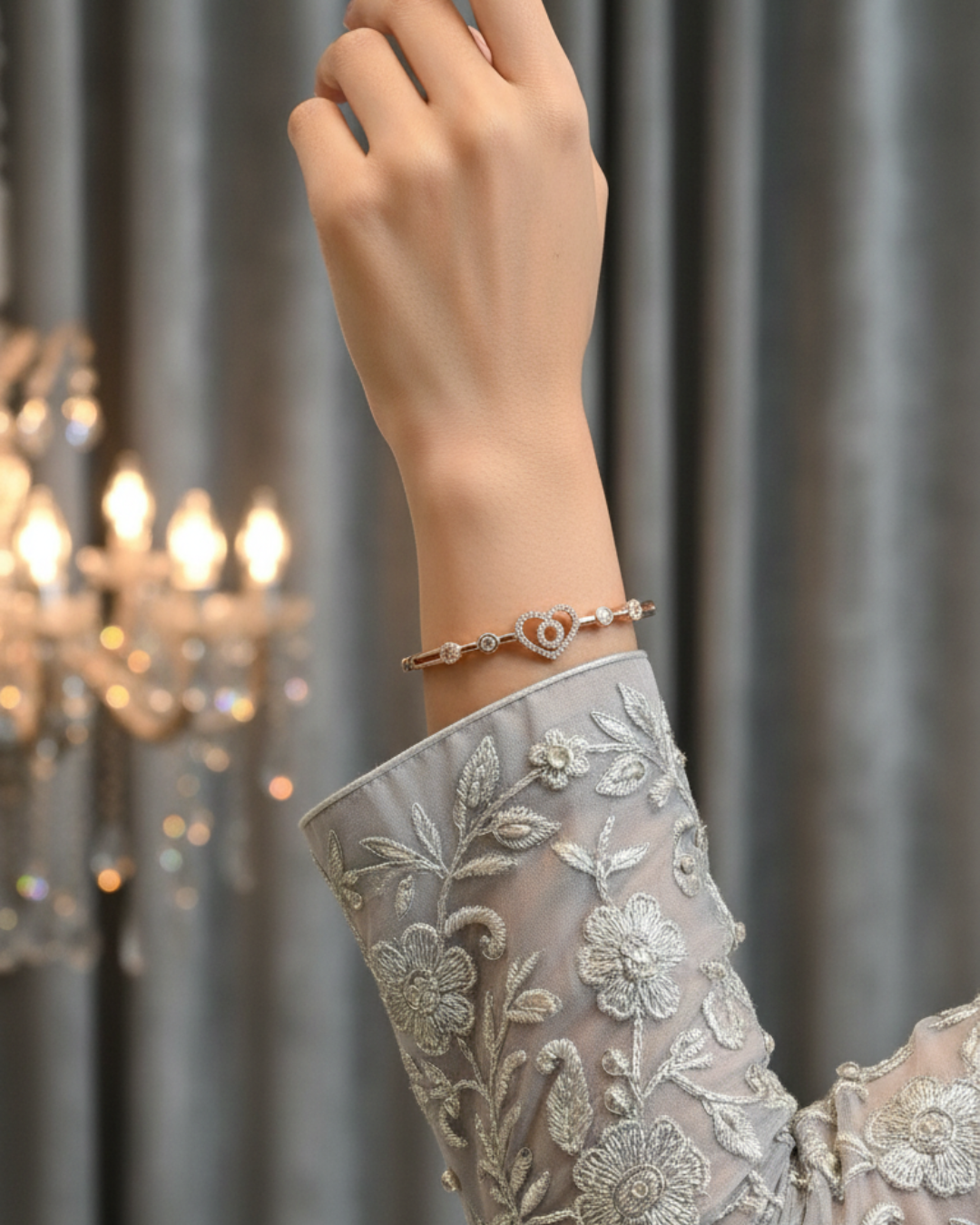 Rose Gold Glow Charm Bracelet