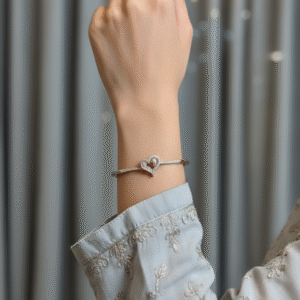 Rose Gold Heart Minimal Bracelet