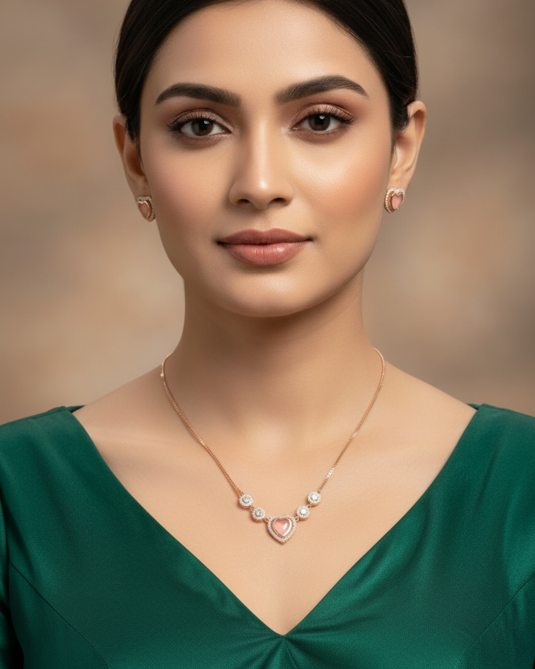 Heartful Rose Charm Set