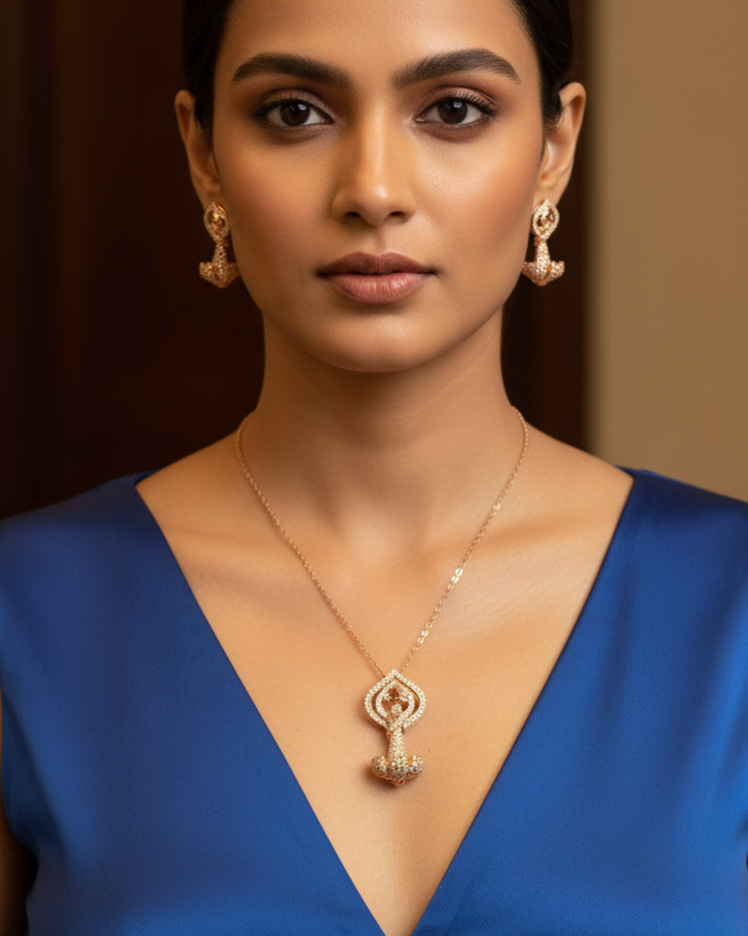 Rose Gold Regal Drop Set