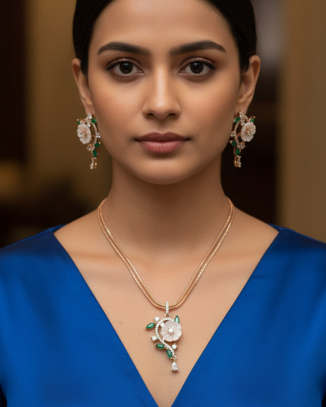 Emerald Whirl White Petal Set