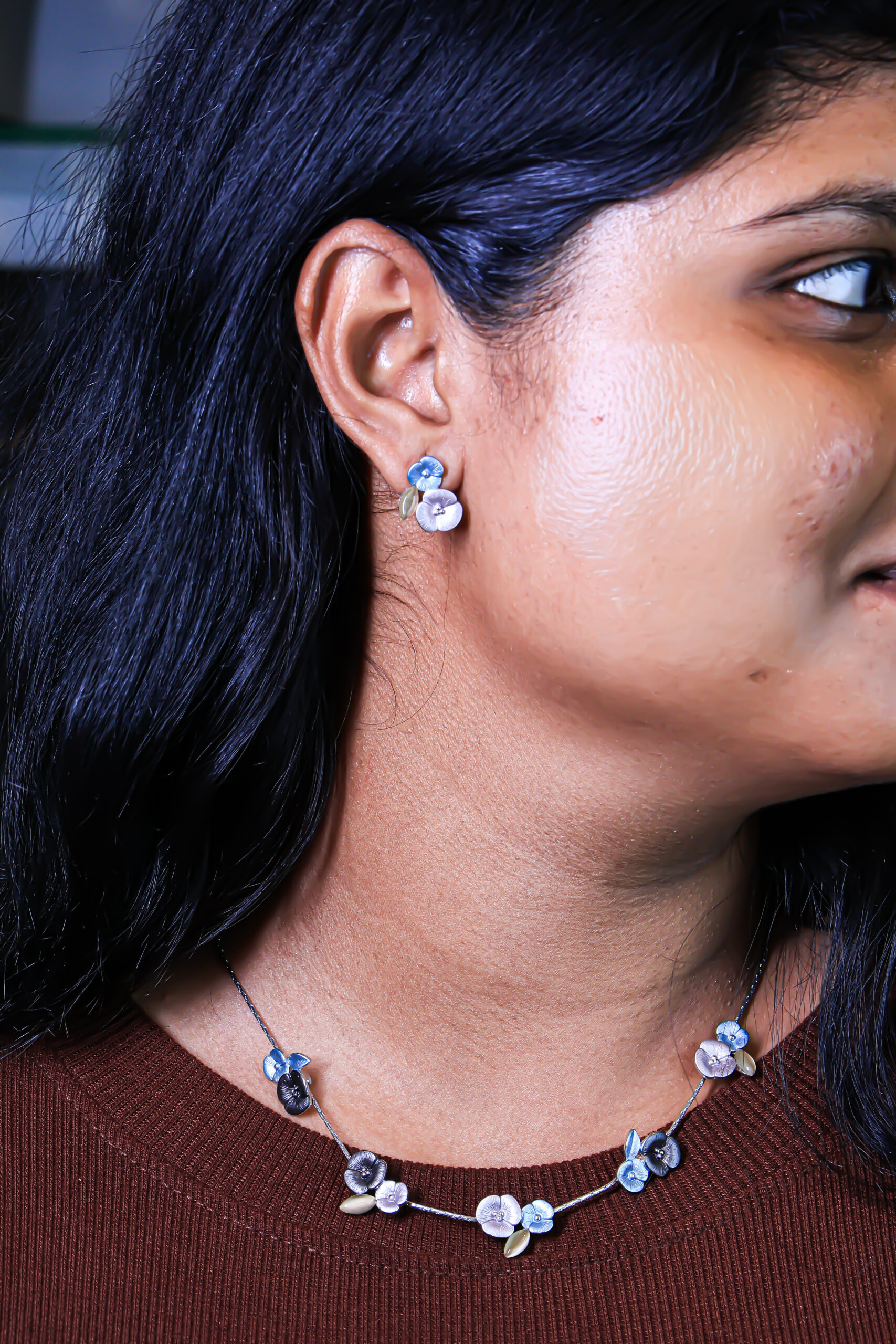 Bloom fashion silver chain