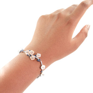 mixcolour garden silver bracelet