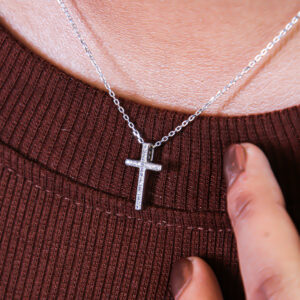 Sparkling cross charm