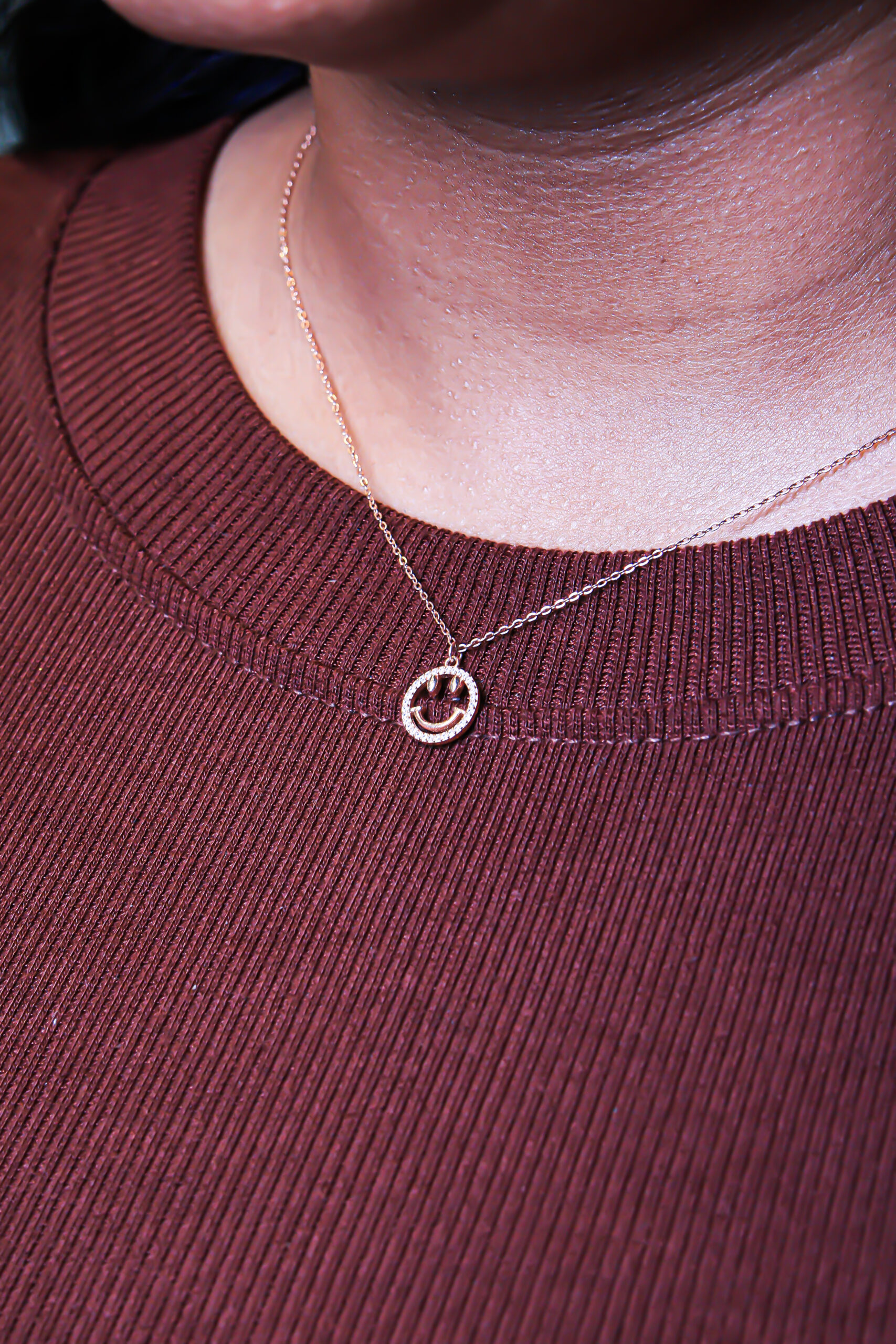 smiley shaped chain