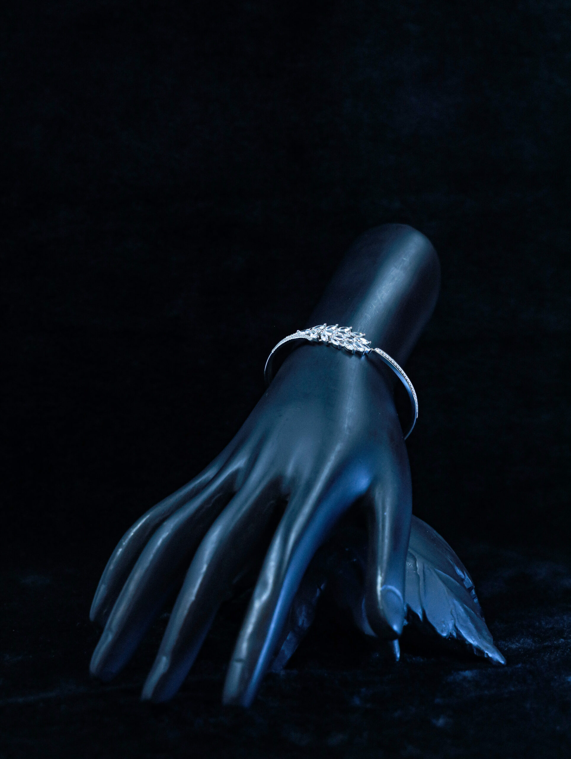 Crystal Feather Bangle