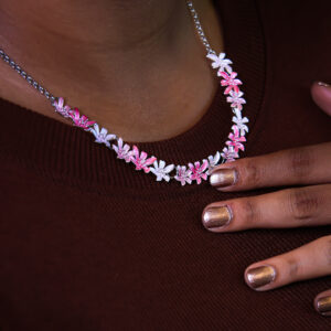 Floral nature inspired necklace