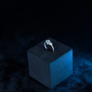 Double Heart Rope Band Ring