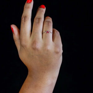 Rainbow Daisy Eternity Band