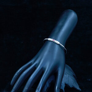 Rose Gold Blossom Script Bangle