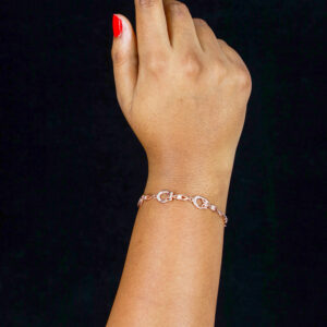Sparling cristal polished bracelet