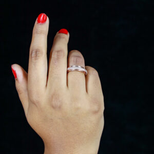 Silver Petite Pav Band