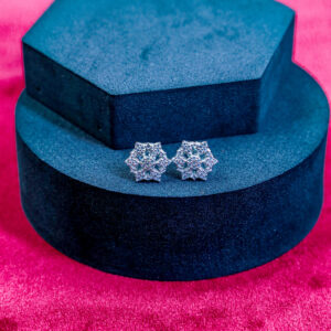 Silver Lattice Flora Studs