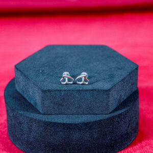 Abstract Heart Outline Studs