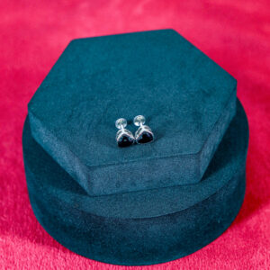 Black Heart Studs