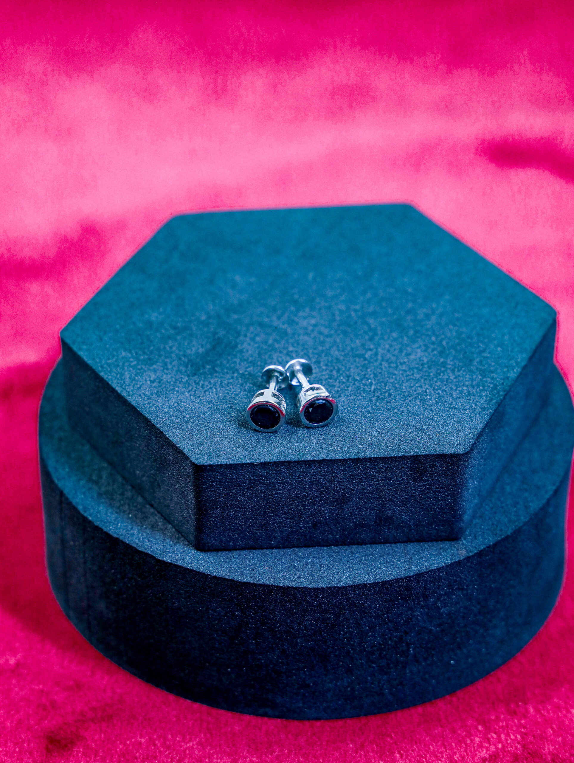 Ruby Love Halo Studs