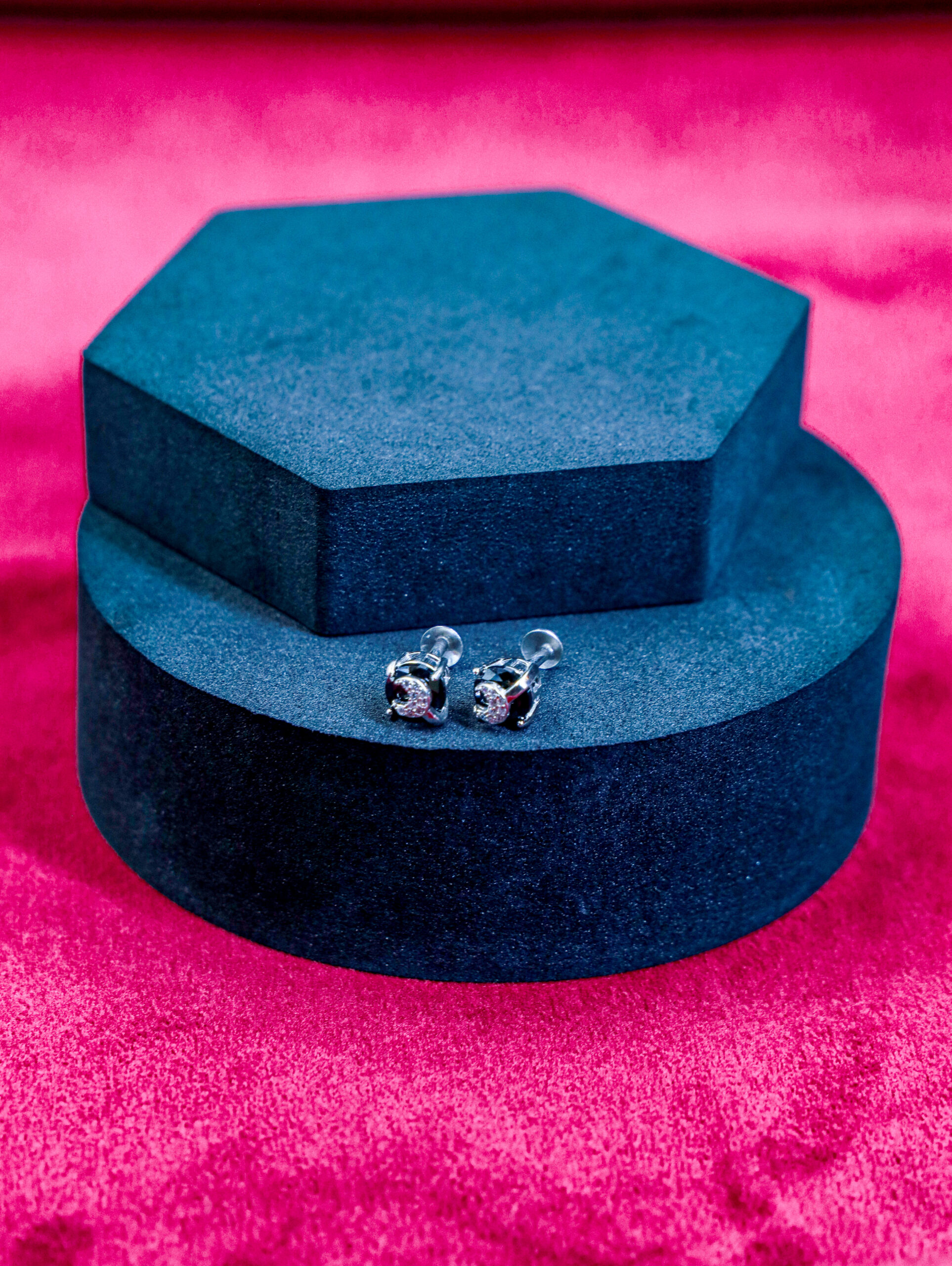 Emerald Blossom Drop Studs