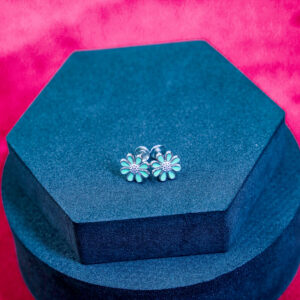 Rose Quartz Star Bloom Studs