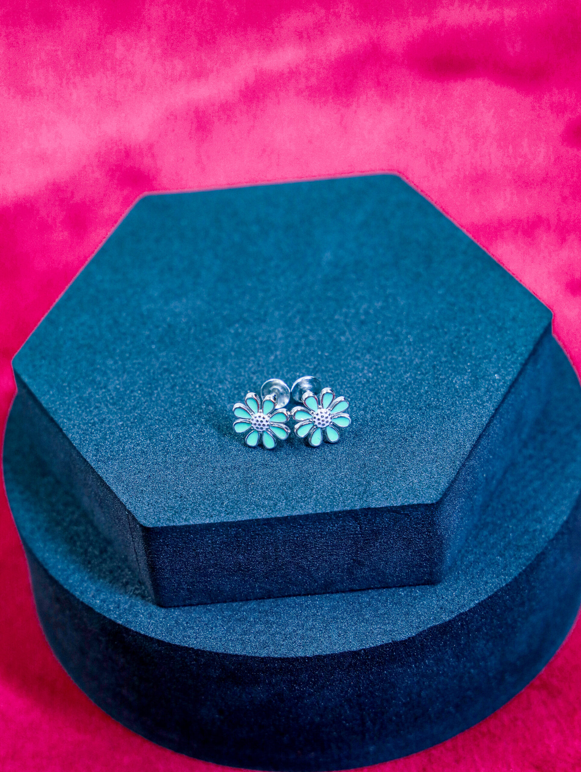 Rose Quartz Star Bloom Studs