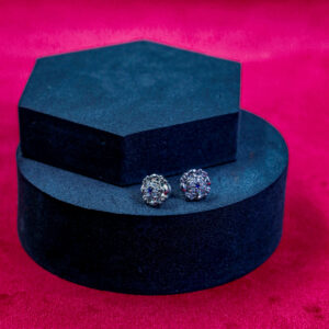 Crystal Monarch Square Studs
