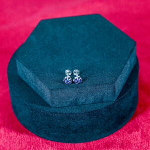 Sapphire Petal Bloom Studs