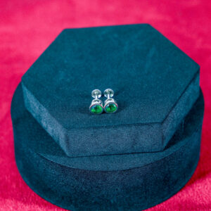 Emerald Dot Minimalist Studs (Copy)